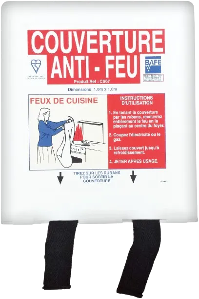 [COUVAF1] Couverture anti-feu 1m x 1m