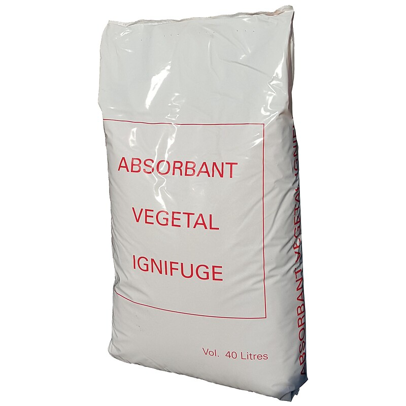 ABSORBANT VEGETAL IGNIFUGE - SAC DE 40L
