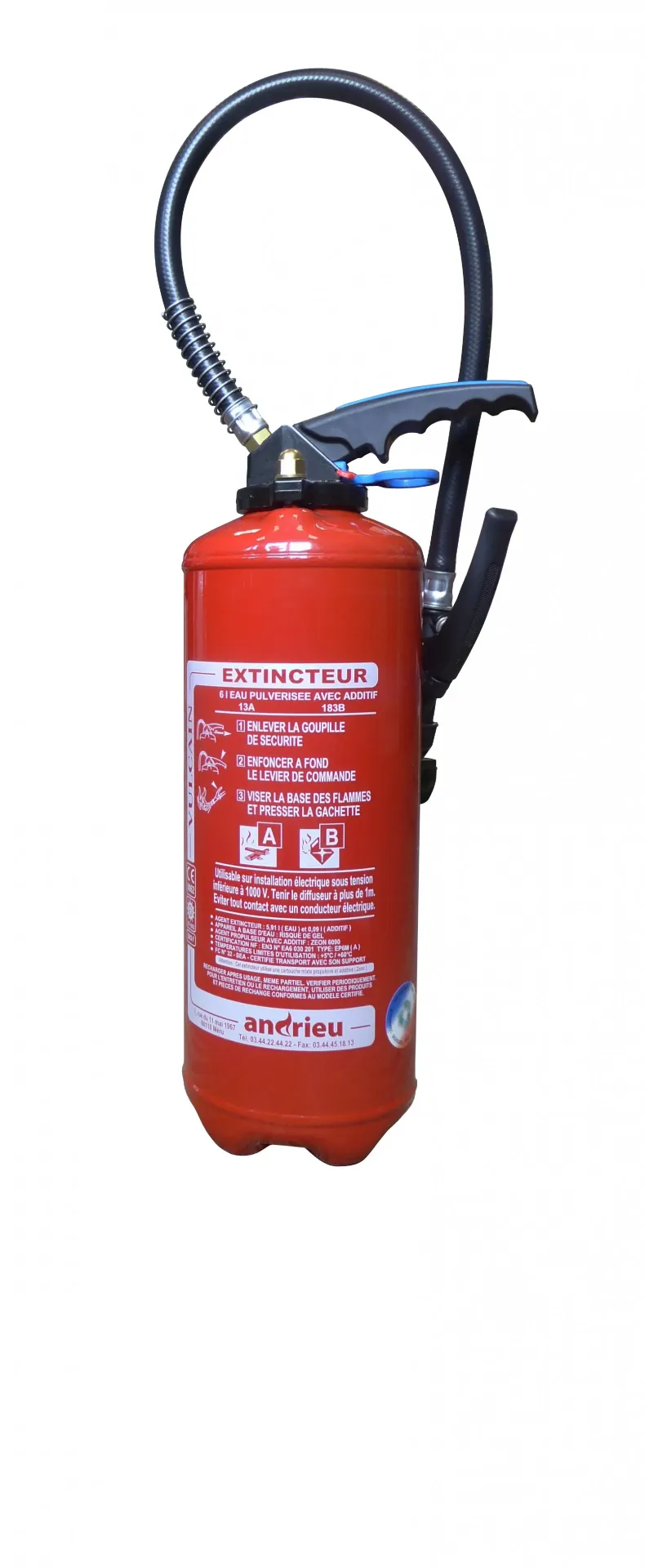 [EP6AD-F] Extincteur 6 L Eau + additif ABF
